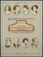 ** 1986 A Nemzeti Színházért Vágott Blokk (4.000) - Sonstige & Ohne Zuordnung