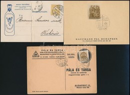 1910-1941 3 Db Reklám Levelez?lap - Otros & Sin Clasificación