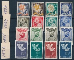 ** Hollandia 1933-1936  4 Gyermeksegély Sor (Mi EUR 355,-) - Altri & Non Classificati