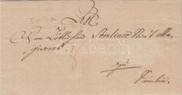 1786 Portós Levél / Cover With Postage Due 'Von Ofen.' - Semlin - Otros & Sin Clasificación