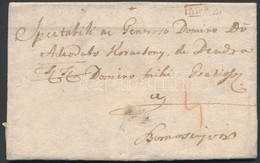 1787 Portós Levél / Cover With Postage Due, Piros / Red 'ARAD' - Szamosújvár - Other & Unclassified