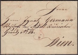 1829 Portós Levél / Cover With Postage Due 'V NEUTRA' - Wien - Other & Unclassified