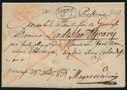 1833 Ajánlott Levél Teljes Tartalommal Nagyváradra 'PESTH' - Autres & Non Classés