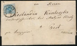 1856 9kr + A Hátoldalon ép 6kr Tértivevényes Ajánlott Levélen ,,TEMESVÁR' - Andere & Zonder Classificatie