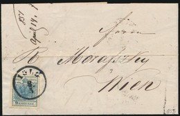 1853 9kr HP érdekes Nyomat Levélen ,,IGLÓ' - Other & Unclassified