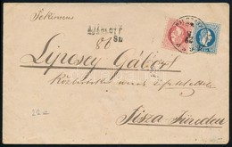 1869  5kr + 10kr Ajánlott Levélen 'EGER HEVESBEN' - Sonstige & Ohne Zuordnung