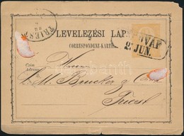 1871 2kr Díjjegyes Levelez?lap / PS-card 'UNGHVÁR' - 'TRIEST' - Other & Unclassified