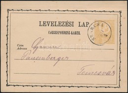 1871 2kr Díjjegyes Levelez?lap 'SZÁRCSA' - Temesvár - Sonstige & Ohne Zuordnung