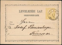 1871 2kr Díjjegyes Levelez?lap / PS-card 'BILLET' - Temesvár - Sonstige & Ohne Zuordnung