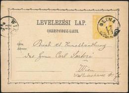 1871 2kr Díjjegyes Levelez?lap / PS-card 'GLINA' - 'WIEN' - Sonstige & Ohne Zuordnung