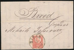 1871 Réznyomat 5kr Levélen ,,SISAK' - ,,BROOD' - Other & Unclassified