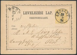 1871 Díjjegyes Levelez?lap / PS-card 'LEPSÉNY' - 'PEST' - Sonstige & Ohne Zuordnung