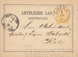 1871 Díjjegyes Levelez?lap / PS-card 'Ó BÉBA' - 'PEST' - Otros & Sin Clasificación