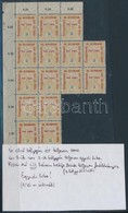 O 1915 Hadi Segély 2f 15 Db-os ívtöredék Nyomási Rendellenességekkel - Otros & Sin Clasificación