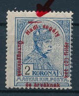 * 1915 Hadisegély II. 2K, A Felírat Felett Festéknyom / Mi 177 Paint Stripe - Otros & Sin Clasificación