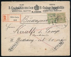 1901 Ajánlott Expressz Levél 5f+60f - Autres & Non Classés