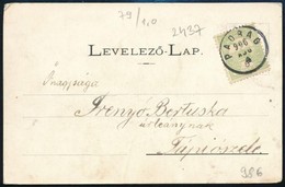 1906 Nagyvázsony Képeslap Turul 5f Bérmentesítéssel 'PADRAG' - Tápiószele - Otros & Sin Clasificación