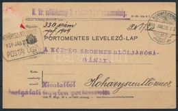 1910 Portómentes Levelez?lap KOHÁRYSZENTL?RINCZ Postaügynökségi Bélyegzéssel / Postcard With Postal Agency Postmark - Autres & Non Classés