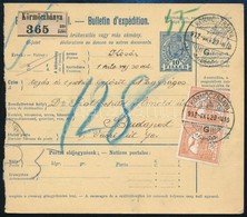 1912 Szállítólevél 60f Bérmentesítéssel / Parcel Card 'KÖRMÖCZBÁNYA' - Other & Unclassified