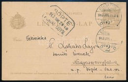 1913 Díjjegyes Levelez?lap SÖPTE Postaügynökségi Bélyegzéssel / PS-card With Postal Agency Postmark - Otros & Sin Clasificación