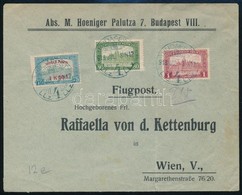 1918 Légi Levél Budapest - Wien - Autres & Non Classés