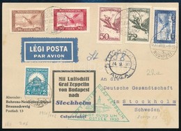 1930 Légi Levél Budapest - Stockholm - Autres & Non Classés