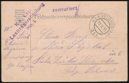 1915 Tábori Posta Levelez?lap 'K.k. Lst Lastträgerabteilung No.1.' + 'FP 214' - Otros & Sin Clasificación