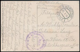 1916 Tábori Posta Képeslap 'K.u.k. Reservespital Ilidza In' + 'K. Und K. MILIT.POST MOSTAR' - Other & Unclassified