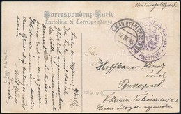 1916 Tábori Posta Képeslap ,,S.M. SCHIFF TEGETTHOFF' - Sonstige & Ohne Zuordnung