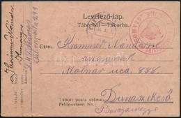 1916 Tábori Posta Levelez?lap / Field Postcard Piros/red 'K.U.K. KRIEGSMARINE S.M.S. SZAMOS' - Otros & Sin Clasificación