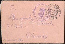 1916 Tábori Posta Levél / Field Post Cover 'M.kir. 306. Honvéd Gyalog Ezred 418. Zászlóalj Géppuskás Osztag Parancsnoksá - Otros & Sin Clasificación