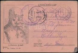 1917 Tábori Posta Levelez?lap / Field Postcard 'HONVÉD TÁBORI ZÁSZLÓALJ GAZDASÁGI HIVATALA' + 'FP 211' - Other & Unclassified