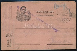 1918 Tábori Posta Levelez?lap 'M.kir. Budapesti 1. Honvéd Gyalogezred' + 'TP 417 B' - Sonstige & Ohne Zuordnung