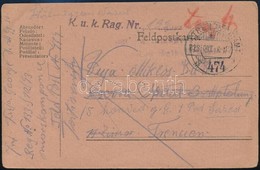 1918 Tábori Posta Levelez?lap 'FP 474 B' - Sonstige & Ohne Zuordnung
