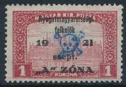 (*) Nyugat-Magyarország II. 1921 Parlament 1K Bodor Vizsgálójellel (*9.000) - Otros & Sin Clasificación