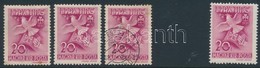 * O 1939 Pax-ting 20f X 3 Folt A Címer Mellett + Támpéldány - Otros & Sin Clasificación