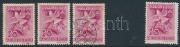 * O 1939 Pax-ting 20f X 3 Folt A Címer Mellett + Támpéldány - Other & Unclassified