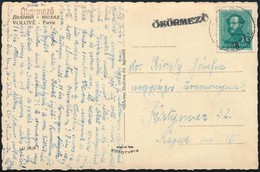 1939 Képeslap 'ÖKÖRMEZ?' + 'M.KIR.POSTA 738' Kisegít? Bélyegzéssel / Postcard With Auxiliary Postmark - Otros & Sin Clasificación