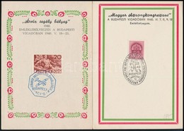 1939-1940 4 Db Emléklap Alkalmi Bélyegzésekkel - Otros & Sin Clasificación