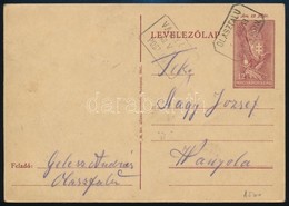 1942 Díjjegyes Levelez?lap OLASZFALU és VANYOLA Postaügynökségi Bélyegzésekkel / PS-card With Postal Agency Postmarks - Altri & Non Classificati