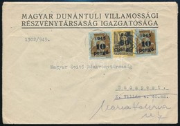 1945 (5. Díjszabás) Helyi Levél Kisegít? 2 X 10P/80f + 60P/18f Bérmentesítéssel - Otros & Sin Clasificación