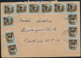 1945 (5. Díjszabás) Távolsági Levél Kisegít? 12 X 10P/80f Bérmentesítéssel - Other & Unclassified