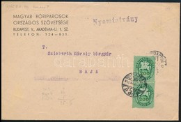 1946 (14. Díjszabás) Távolsági Levél Nyomtatványként Feladva Lovasfutár 2 X 200eP Bérmentesítéssel - Otros & Sin Clasificación