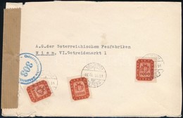 1946 (19. Díjszabás) Levél Osztrák Cenzúrával Bécsbe / Censored Cover To Vienna - Otros & Sin Clasificación