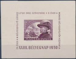 * 1950 Bem Blokk Papírránccal / Mi Block 19 With Paper Crease - Sonstige & Ohne Zuordnung