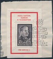 1953 Sztálin-gyász Blokk - Other & Unclassified