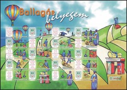 ** 2007 Ballagás Bélyegem (IV.) - H?légballon Promóciós Teljes ív (7.000) - Autres & Non Classés