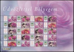 ** 2008 Üdvözlettel Bélyegem (IV.) - Virágok Promóciós Teljes ív, értékjelzés Nélkül (10.500) - Otros & Sin Clasificación