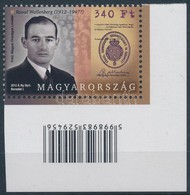 ** 2012 Raoul Wallenberg ívsarki Vonalkódos Bélyeg - Andere & Zonder Classificatie