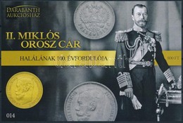 ** 2018 II. Miklós Orosz Cár Halálának 100. évfordulója Emlékív - Otros & Sin Clasificación